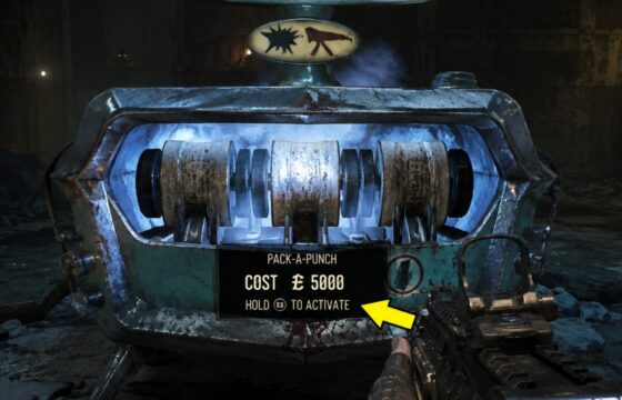 Active Pack-a-Punch machine in Call of Duty Black Ops 7 Zombies