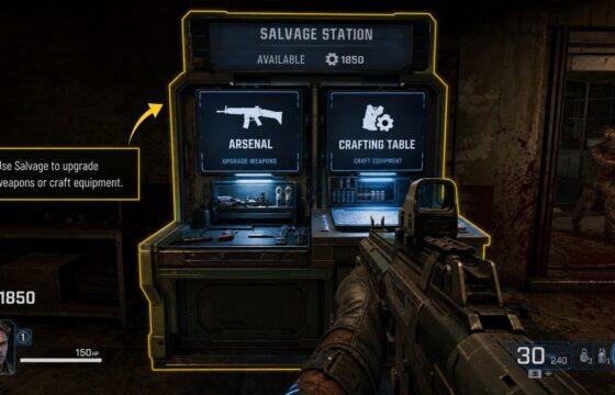 Black Ops 7 Zombies Salvage spending stations during a match
