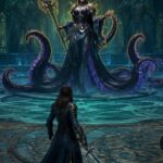 DragonSword: Awakening hero facing Ursula during the Chapter 8 final boss encounter