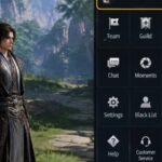 Dragon Sword: Awakening gameplay interface used to verify available social and character features