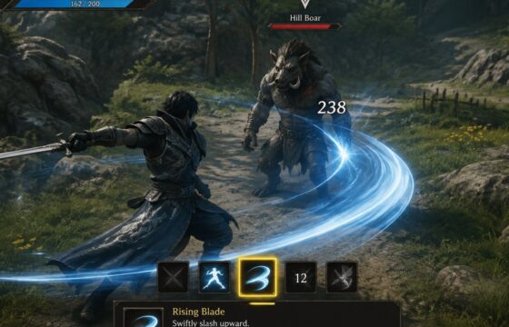 Dragon Sword Awakening character using a class ability during regular combat