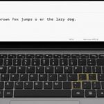 Laptop keyboard with several keys failing to type correctly in a text editor