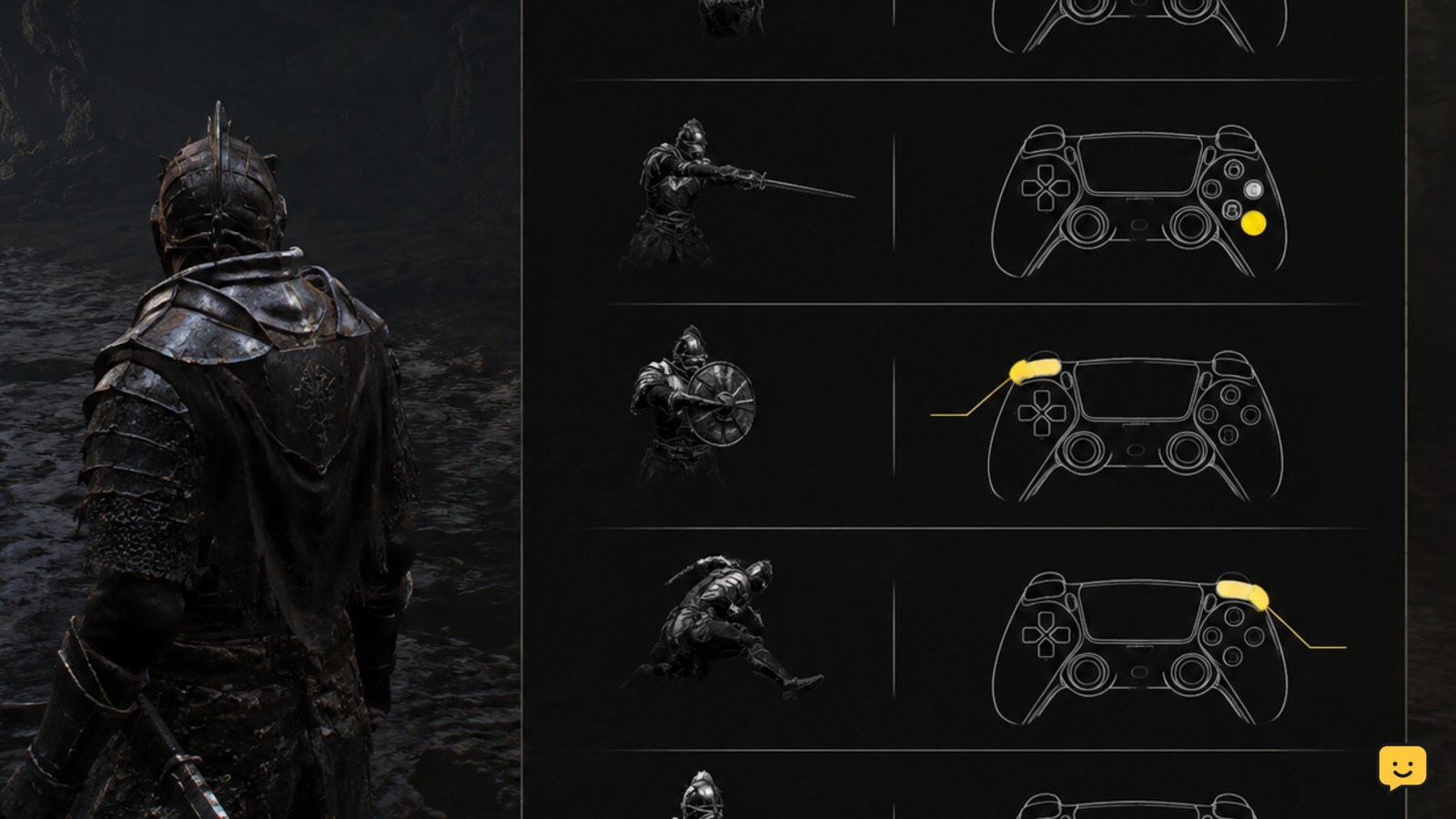 Mortal Shell II beginner combat controls: Check the displayed combat bindings before fighting