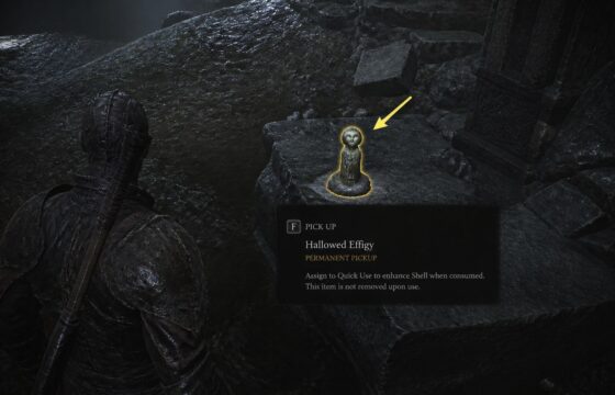 Mortal Shell II Permanent Pickup item highlighted in the game world