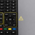 Smart TV remote with volume buttons working but menu and navigation buttons not responding
