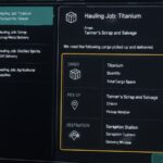 Star Citizen hauling contract open in the mobiGlas Contract Manager