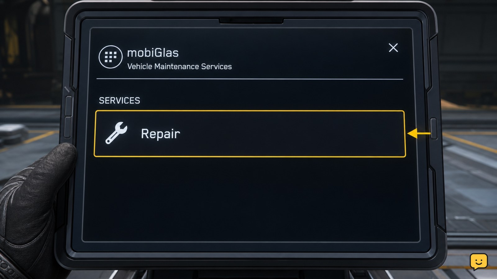 Star Citizen Vehicle Maintenance Services screen with Repair selected