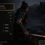 The Blood of Dawnwalker gameplay with a controller settings context