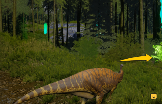 Herbivore using scent to search for food in The Isle Evrima