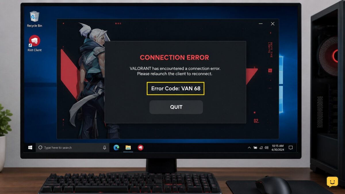 Valorant error message displayed in the Riot Client on a Windows PC