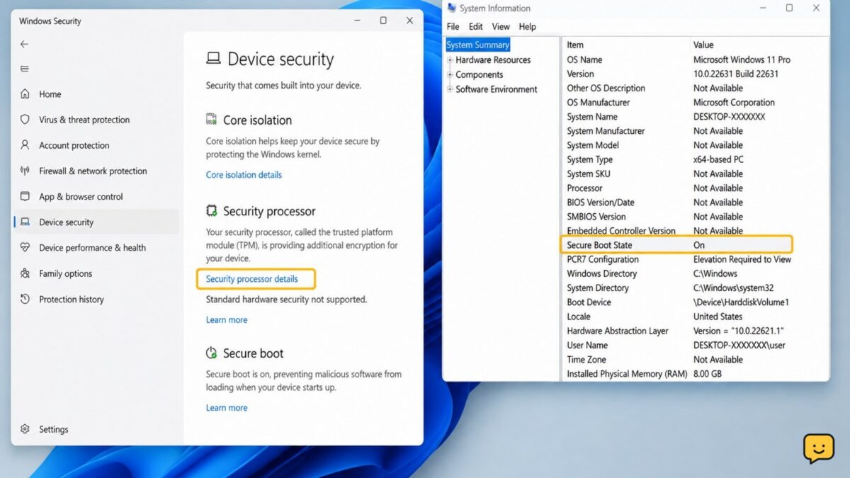 Windows 11 System Information and TPM status checks used to resolve a Valorant VAN restriction error