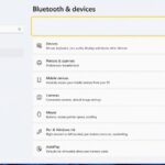 Windows 11 Bluetooth settings page with the Bluetooth toggle missing